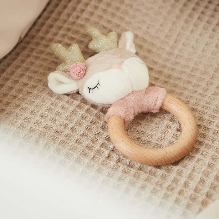 Houten Rammelaar & Bijtring voor Baby’s 