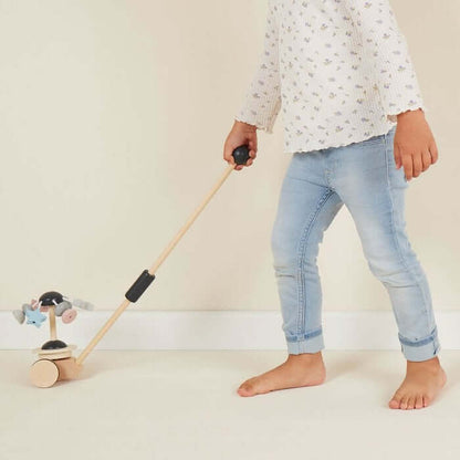 Houten Rollerstok Karrousel - Bieco | Loop- & Duwwagen 