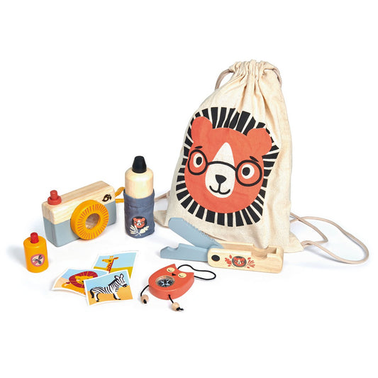 Houten Speelset Safari Avontuur met Accessoires - Tender Leaf bij Kiddo Toys nl
