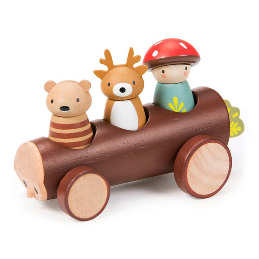 Houten Taxi met Bosdieren - Tender Leaf kopen bij Kiddo Toys nl