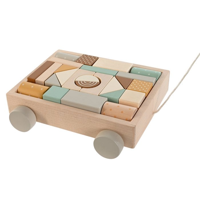 Houten Blokkenkar bij Kiddo Toys nl