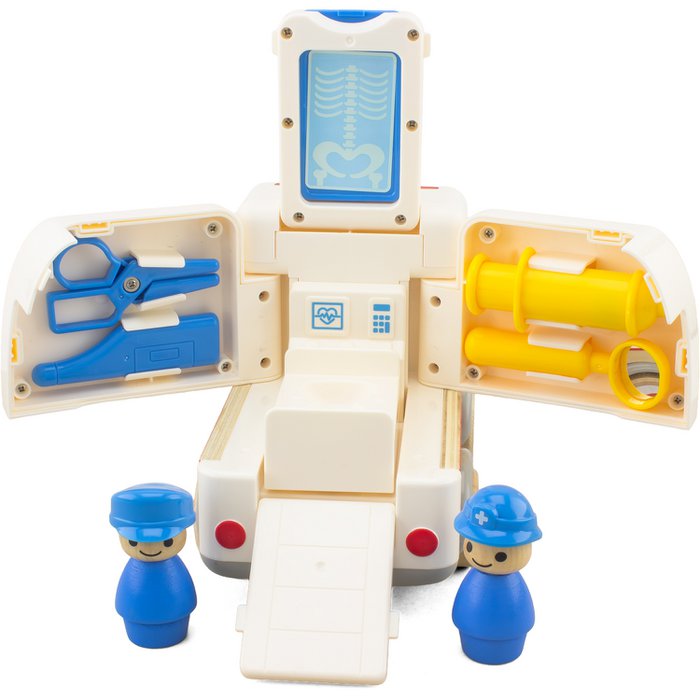 Houten & Plastic Speelgoedauto met Geluid & Licht