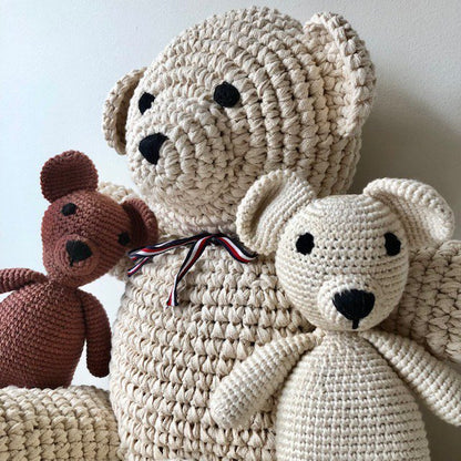 Luna-Leena Hondje Bella Knuffel – Handgehaakt Bruin, Biologisch Katoen, Fair & Duurzaam