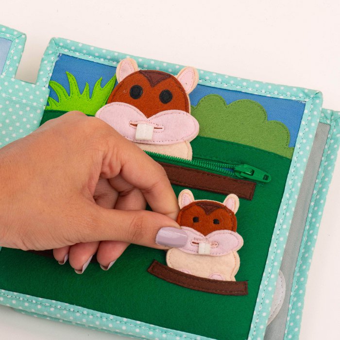 Mini Quiet Book Educatief Stoffen Speelboek