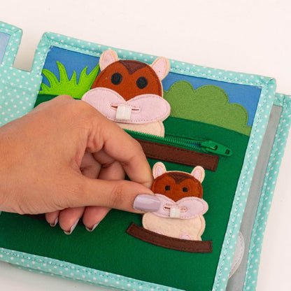 Mini Quiet Book Educatief Stoffen Speelboek