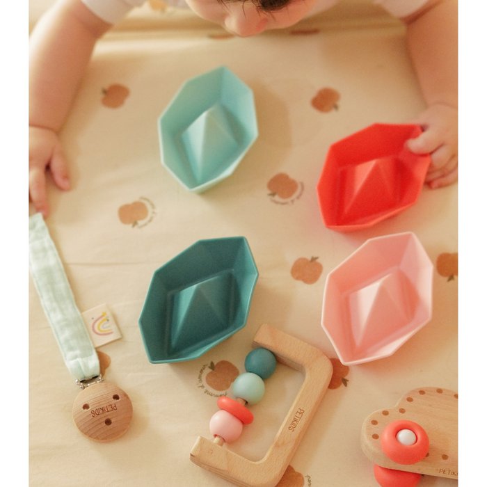 Montessori Cadeauset 3–36 mnd – Houten & Siliconen Speelgoed voor Baby’s 