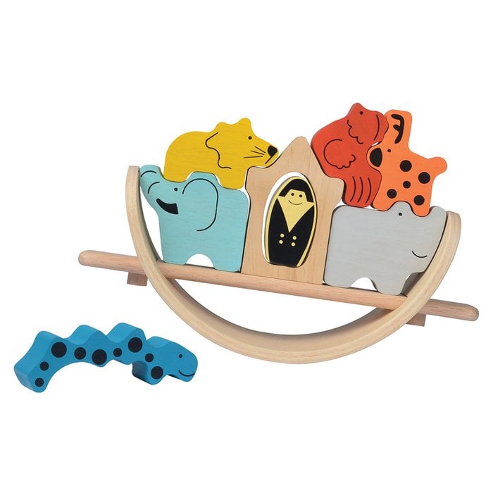 Noah’s Ark 3D Puzzel & Stapelspel – Houten Evenwichts-Arche 