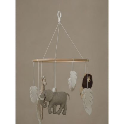 Baby Mobiel Safari – Handgemaakt met Leeuw, Olifant & Giraf