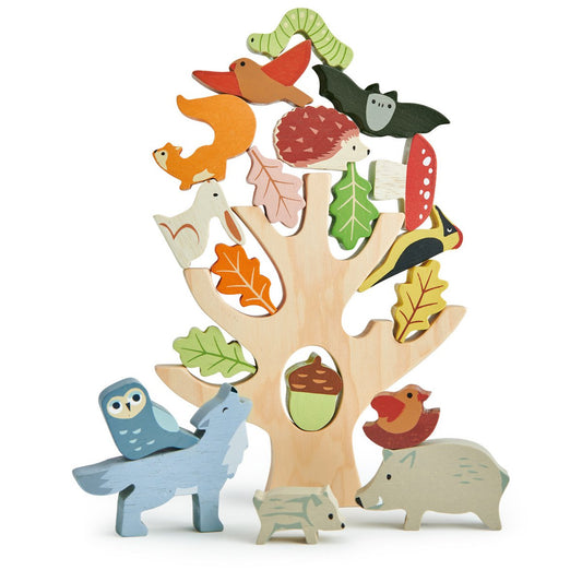 Stapelbos – Houten Stapelspel Tender Leaf Toys (18m+) bij Kiddo Toys nl