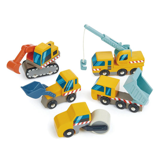 Tender Leaf Bouwwagens & Construction Site – Houten Constructiespeelgoed bij kiddo Toys nl