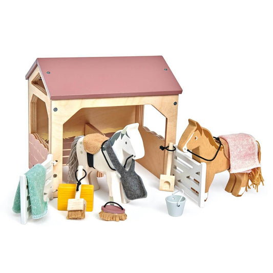 Tender Leaf Huisdierenset Stal met Pony’s bij KiddoToys.nl