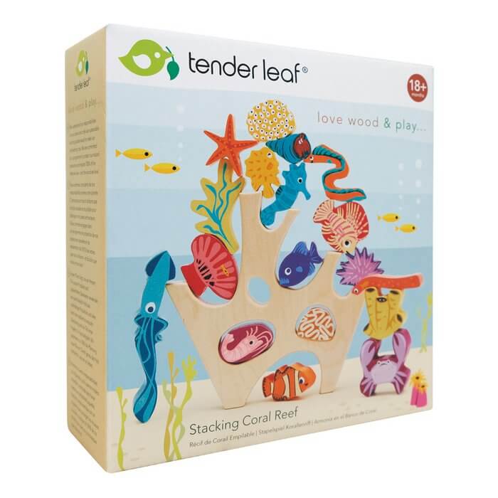 Tender Leaf Stapelaar Koraalrif – Houten 