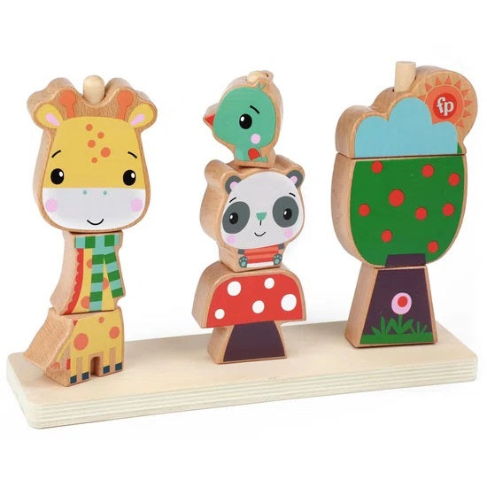 3D Houten Stapelpuzzel 9 Stukjes