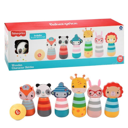 Fisher Price Houten Kegelspel Dieren