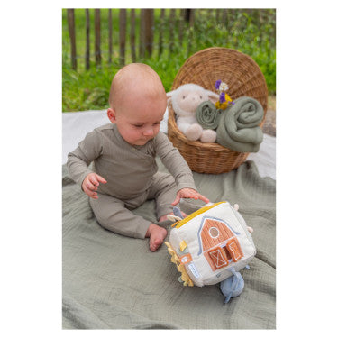 Little Dutch Farm Pluche Activiteitenkubus baby